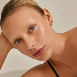 Riko 2-pak Øreringe, Gold Plated