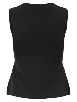 Riley Zip Vest, Black, M