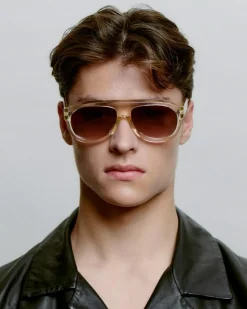 Rio Solbriller, Ecru Transparent