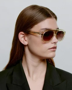 Rio Solbriller, Ecru Transparent