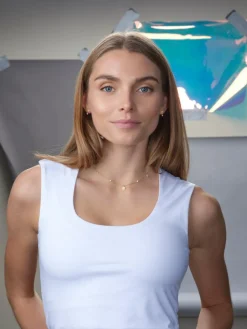 Ripples Halskæde, Gold Plated, 42+3 cm