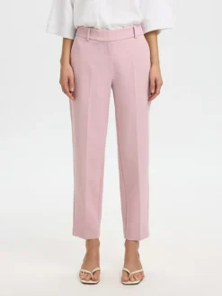 Rita-Ria Cropped Bukser, Bleached Mauve, 38