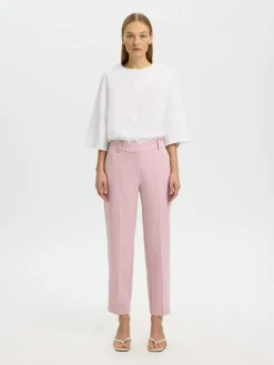 Rita-Ria Cropped Bukser, Bleached Mauve, 38