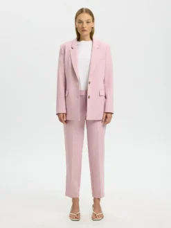 Rita-Ria Cropped Bukser, Bleached Mauve, 38