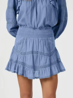 Robby S Voile Nederdel, Smoke Blue, 40