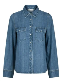 Roger Denim Skjorte, Vintage Blue, 34