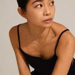 Ronja Halskæde, Gold Plated, 40+9 cm