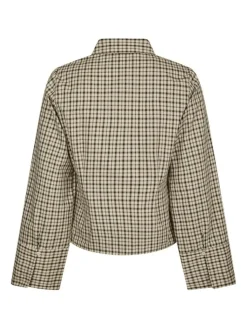 Rosa Checked Skjorte, Beige, 38