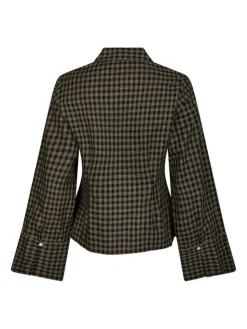 Rosa Mini Check Skjorte, Black, 38