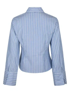 Rosa Stripe Shirt, Blue, 36