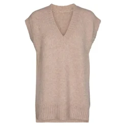 Rowie Long Vest, Bone, XS