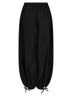 Roxane Balloon Poplin Bukser, Black, 36