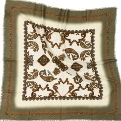 Royal Paisley Tørklæde, Olive