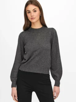 Rue Life Striktrøje, Dark Grey Melange, S