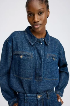 Ruxa Bluse, Indigo, 38