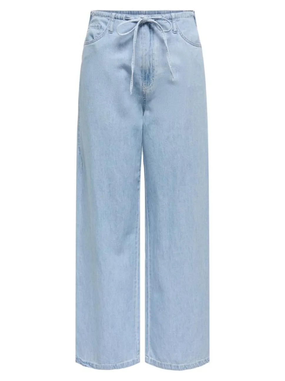 Sabrina Wide Tie Jeans, Light Blue Denim, XS/L32