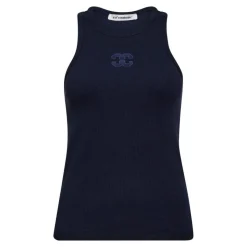 SaharaCC Embroidery Tanktop, Navy, M