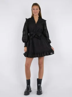 Salli S Voile Kjole, Black, 40