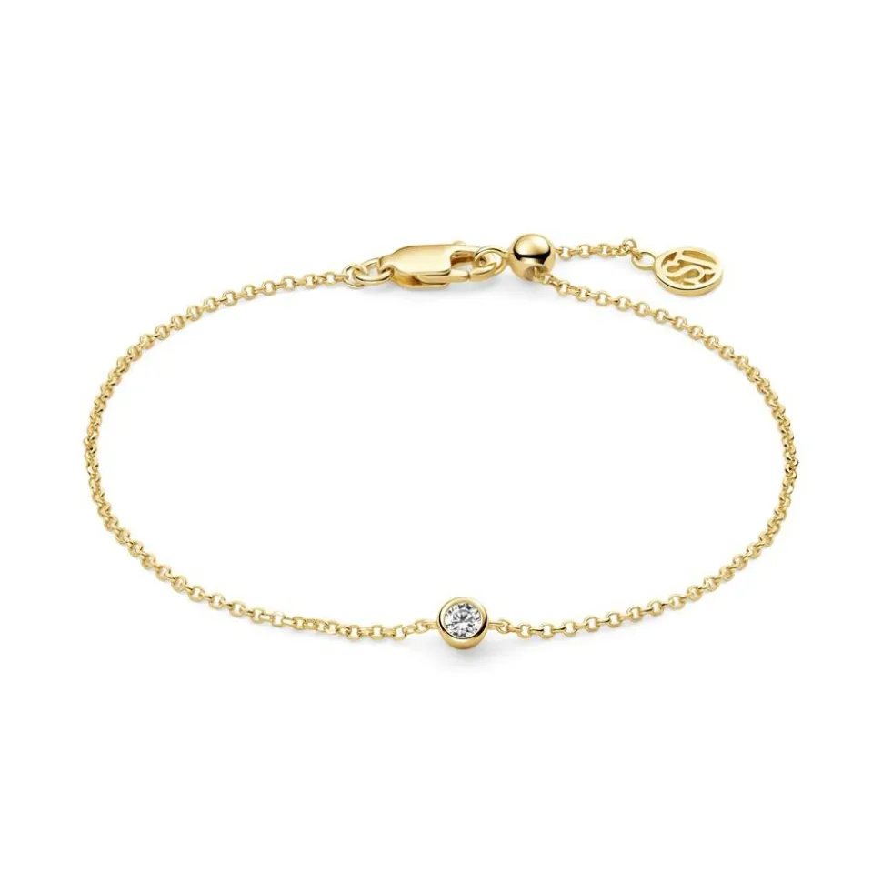 Sarzana armbånd, Gold Plated, 18 cm