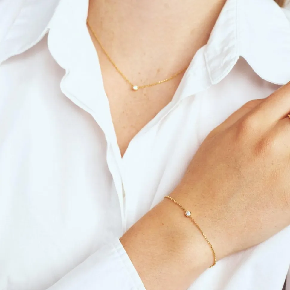 Sarzana armbånd, Gold Plated, 18 cm