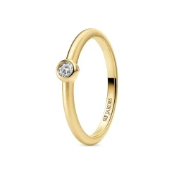 Sarzana Uno Ring, Gold Plated, 56