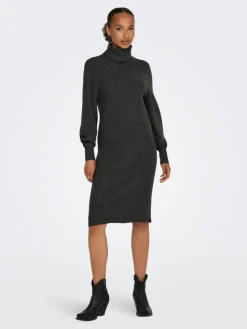 Sasha Strikkjole, Dark Grey Melange, XS