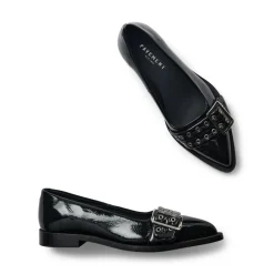 Saso Low Sko, Black Patent, 37