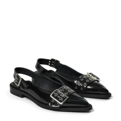 Saso Slingback Ballerinasko, Black Patent, 37
