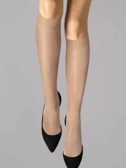 Satin Touch 20 3-pak Knæhøje Strømper, Sort, S