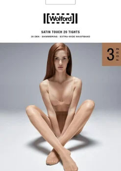 Satin Touch 20 3-pak Strømpebukser, Sort, S