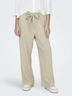 Say Linen Bukser, Oatmeal, 38