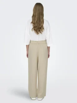 Say Linen Bukser, Oatmeal, 38