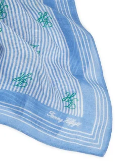 Script Monogram Tørklæde, Blue Spell