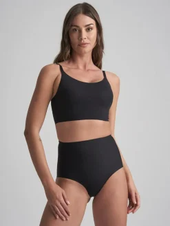 Sculpting Mid Waist Brief, Black, XXL