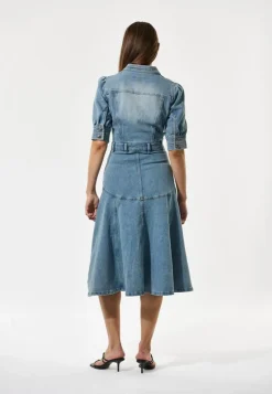 SelenaDEA Denimkjole, Light Blue, M