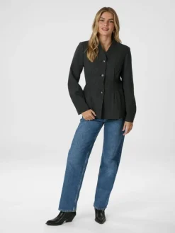 Senara Blazer, Dark Grey Melange, 38