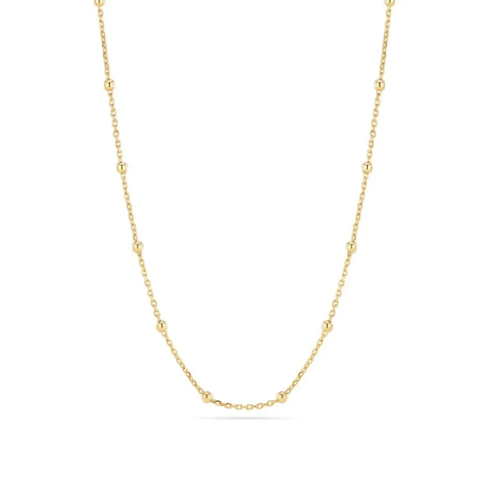 Sfere Halskæde, Gold Plated, 38+5 cm