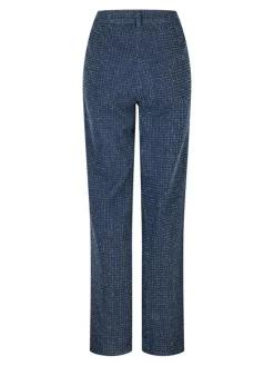 Shaya Denim Structure Bukser, Dark Blue, 34