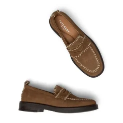 Shelly Stiching Loafers, Tan, 41