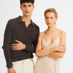 Shift Armbånd, Gold Plated, 17,5 cm