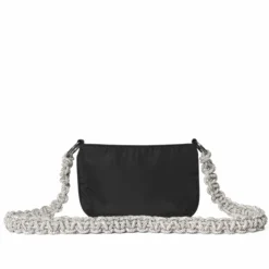 Shimmer Chain Crossbody, Black
