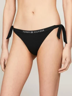 Side Tie Bikinitrusser, Black, L