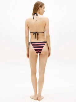 Side Tie Bikinitrusser, New Preppy Stripe Navy, S