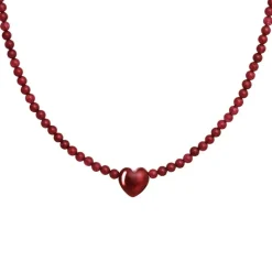 Sienna Heart Halskæde, Gold Plated, 40+3 cm