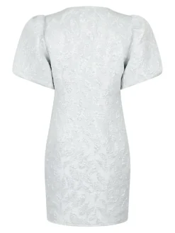 Sika Metallic Kjole, Silver, 38