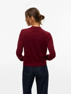 Sikita Polo Striktrøje, Zinfandel, M