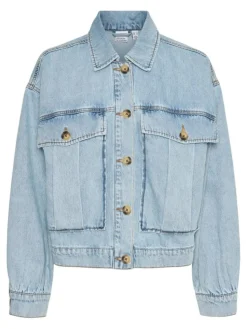 Silka Denimjakke, Light Blue Denim, XL