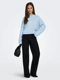 Simoni Striktrøje, Cashmere Blue, M