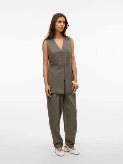 Sira Tailored Vest, Covert Green, 38