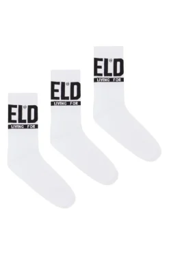 Skm-Ray 3-pak Strømper, Black/White, 43-46